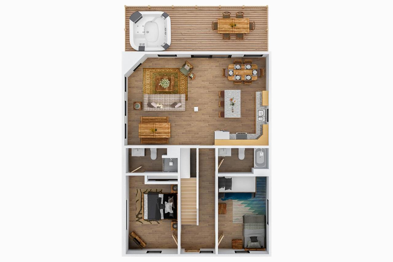 Вілла Honey Bee Hideaway Rogers Екстер'єр фото